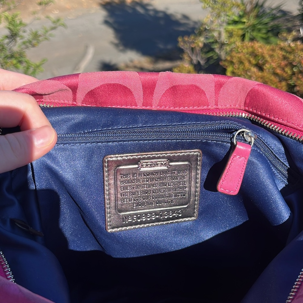 Coach Poppy Pink Shoulder Bag - Picture 7 of 7